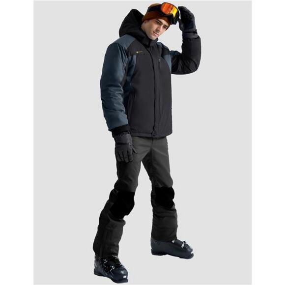 Men's Ski Snow Jacket Warm Winter Waterproof Coat Snowboard Rain Jacket - Picture 5 of 7